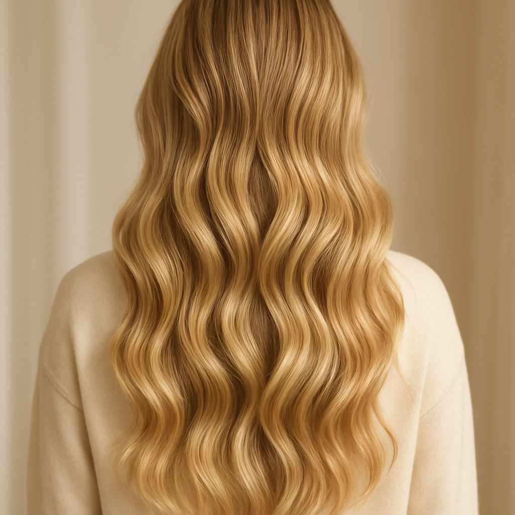 Golden blonde balayage